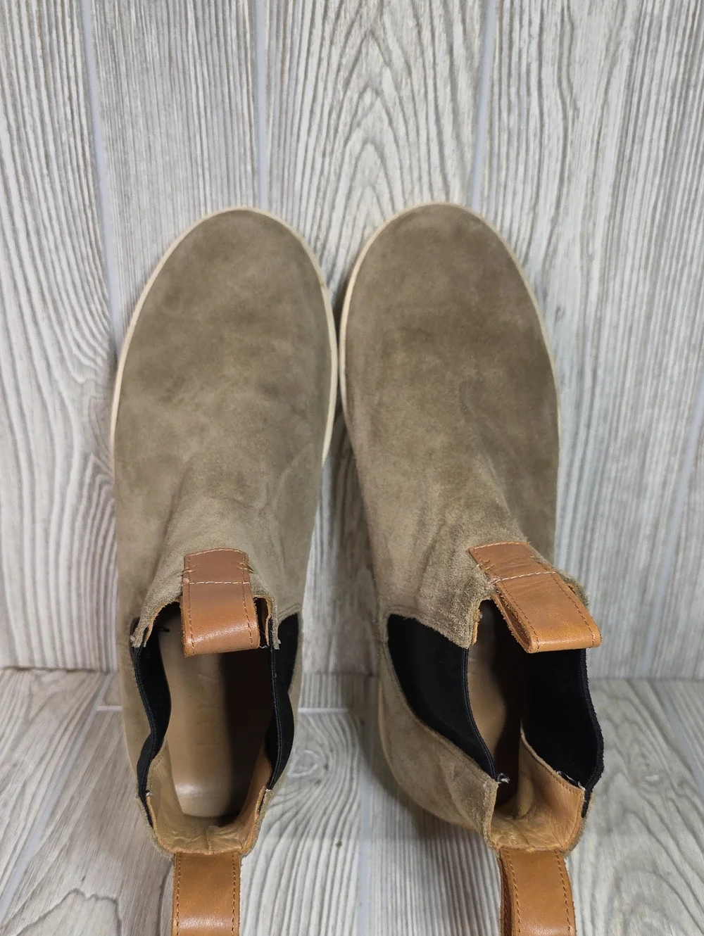 Luca Terra Slip On Chelsea Sneaker Boots Desert Suede Mens Size 10